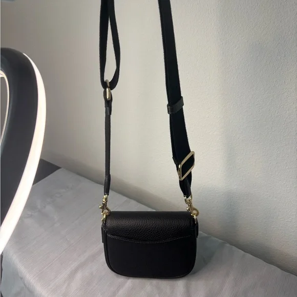 Coach Black Pebbled Leather Crossbody Bag - Picture 8 of 11